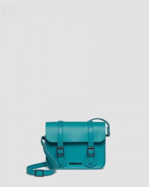 Bolsos y Mochilas Dr Martens 7 Inch Cuero Crossbody Bag (Smooth Cuero) Verde | IA66-S3LT