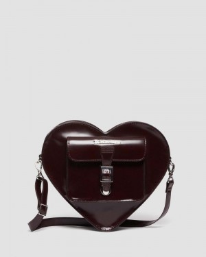 Bolsos y Mochilas Dr Martens Vegan Heart Shaped Backpack (Oxford Rub Off) Rojas | YL33-G4CL