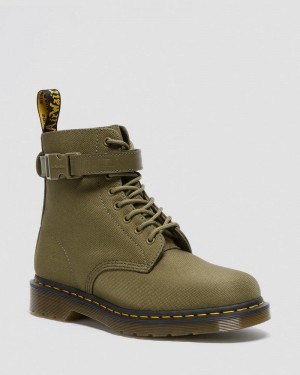 Botas Dr Martens 1460 Futura Olive Correa Encaje Up Boots (Extra Tough Nylon) Verde Oliva | TG31-B0UK