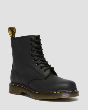 Botas Dr Martens 1460 Greasy Cuero Encaje Up Boots (Greasy) Negras | VO25-P6UL