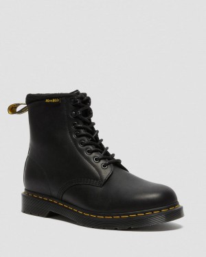 Botas Dr Martens 1460 Pascal Warmwair Cuero Encaje Up Boots (Valor Wp) Negras | TI26-U3RQ