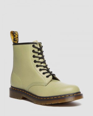 Botas Dr Martens 1460 Smooth Cuero Encaje Up Boots (Smooth Cuero) Verde Oliva | GK69-H5XV