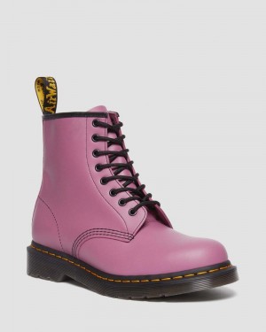 Botas Dr Martens 1460 Smooth Cuero Encaje Up Boots (Smooth Cuero) Moradas | AF00-B9DH