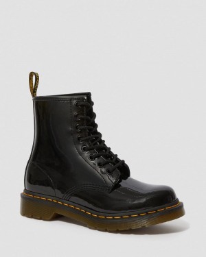 Botas Dr Martens 1460 - Charol Cuero Encaje Up Boots (Charol Cuero) Negras | BX60-G2IR