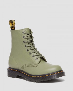 Botas Dr Martens 1460 - Pascal Virginia Cuero Boots (Virginia) Verde Oliva | WP33-G6EI