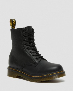 Botas Dr Martens 1460 - Pascal Virginia Cuero Boots (Virginia) Negras | NC26-D3OT