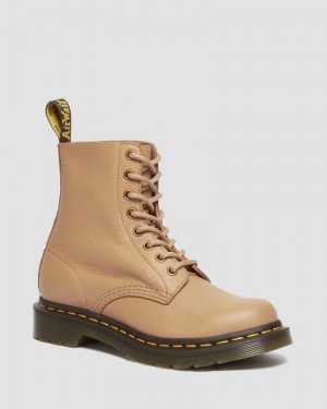 Botas Dr Martens 1460 - Pascal Virginia Cuero Boots (Virginia) Savannah Tan | TL08-Q7FI