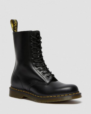 Botas Dr Martens 1490 Smooth Cuero Mid Calf Boots (Smooth Cuero) Negras | XC34-Q4XJ