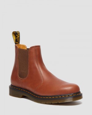 Botas Dr Martens 2976 Carrara Cuero Chelsea Boots (Carrara) Saddle Tan | KP26-M5TE