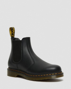 Botas Dr Martens 2976 Nappa Cuero Chelsea Boots (Nappa Cuero) Negras | QZ21-Y4XV