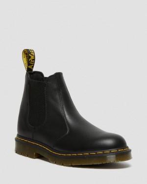 Botas Dr Martens 2976 Slip Resistant Cuero Chelsea Boots (Industrial Full Grain) Negras | JG59-H3US