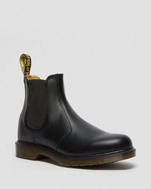 Botas Dr Martens 2976 Smooth Cuero Chelsea Boots (Smooth Cuero) Negras | KR24-S5WD