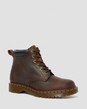 Botas Dr Martens 939 Ben Boot Crazy Horse Cuero Encaje Up Boots (Crazy Horse) Marrones | KG99-E1LS