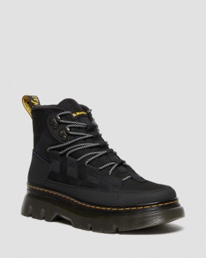 Botas Dr Martens Boury Cuero Casuales Boots (Ajax+Extra Tough 50/50) Negras | LI00-Y7RO