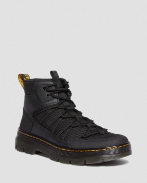 Botas Dr Martens Buwick Extra Tough Encaje Up Utility Boots (Ajax+Extra Tough 50/50) Negras | EV62-U7FN