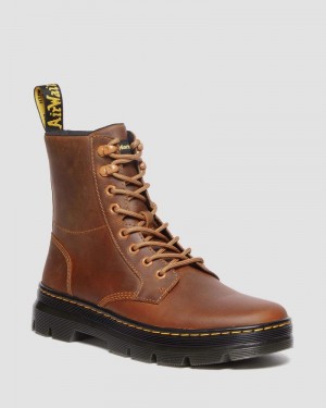 Botas Dr Martens Combs Pull Up Cuero Casuales Boots (Archive Pull Up) Warm Tan | CR42-I3KG