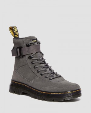 Botas Dr Martens Combs Tech Gamuza Casuales Boots (E.H.Gamuza) Gunmetal | SJ50-C8WF