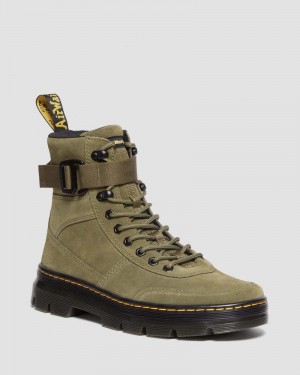 Botas Dr Martens Combs Tech Gamuza Casuales Boots (E.H.Gamuza) Verde Oliva | HH80-S1GL