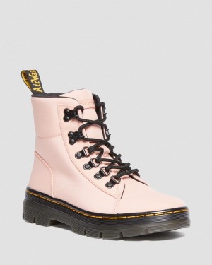 Botas Dr Martens Combs - Nylon & Cuero Casuales Boots (Cyclone Nylon) Beige | GI06-U1TZ