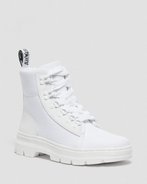 Botas Dr Martens Combs - Poly Casuales Boots (Ajax+Extra Tough Poly) Blancas | OX25-J6NW