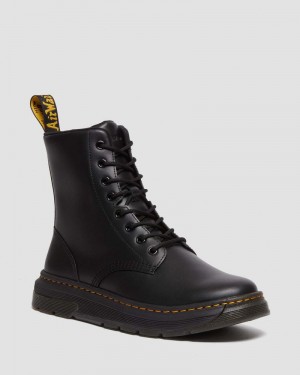 Botas Dr Martens Crewson Classic Cuero Everyday Boots Negras | LU65-Y6LT