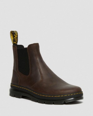 Botas Dr Martens Embury Crazy Horse Cuero Casuales Boots (Crazy Horse) Marrones | FN15-W7MG