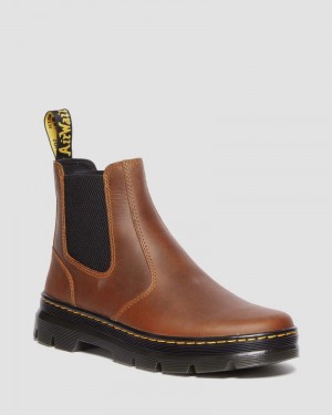 Botas Dr Martens Embury Pull Up Cuero Chelsea Boots (Archive Pull Up) Warm Tan | TN05-L1FA