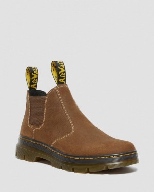 Botas Dr Martens Hardie II Cuero Chelsea Trabajo Boots (Pit Quarter) Creme | KS16-C3IW