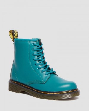 Botas Dr Martens Junior 1460 Cuero Encaje Up Boots (Romario) Verde | AF61-M6BL