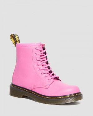 Botas Dr Martens Junior 1460 Cuero Encaje Up Boots (Romario) Rosas | MO02-G0SC