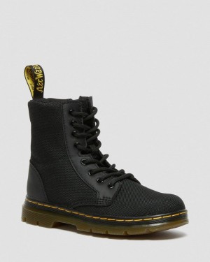 Botas Dr Martens Junior Combs Extra Tough Poly Casuales Boots (Extra Tough 50/50+Rubbery) Negras | SH68-Y4GL