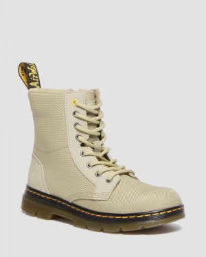 Botas Dr Martens Junior Combs Extra Tough Poly Casuales Boots (Extra Tough 50/50+Rubbery) Verde Oliva | SN46-I0XS