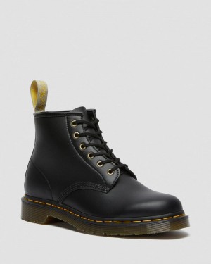 Botas Dr Martens Vegan 101 Felix Ankle Boots (Felix Rub Off) Negras | PG10-O6PI