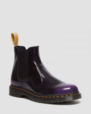 Botas Dr Martens Vegan 2976 Chelsea Boots (Oxford Rub Off) Moradas | BJ57-X5KP