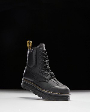 Botas de Plataforma Dr Martens 1460 Beta Zebzag Plataforma Boots (Lunar+Sorento+Hub Ripstop) Negras | ZK35-J8OR