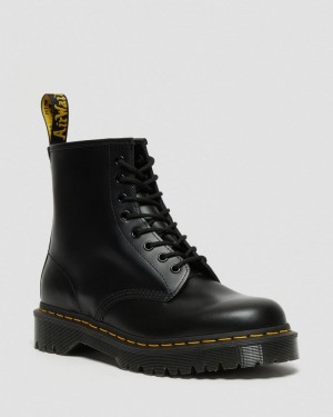 Botas de Plataforma Dr Martens 1460 Bex Smooth Cuero Encaje Up Boots (Smooth Cuero) Negras | JL93-R4FD