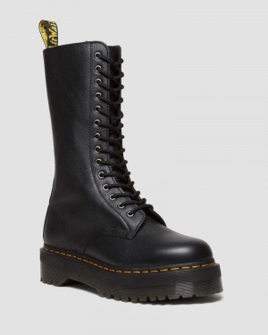 Botas de Plataforma Dr Martens 1B99 Pisa Cuero Mid Calf Encaje Up Boots (Pisa) Negras | NJ32-L0SI