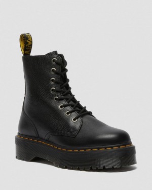 Botas de Plataforma Dr Martens Jadon III Boot Pisa Cuero Platforms (Pisa) Negras | DS30-D0AB