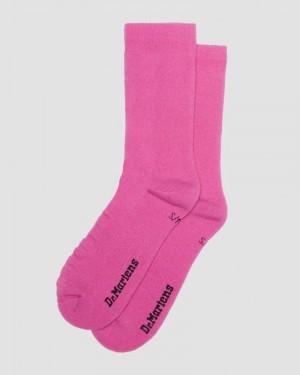 Calcetines Dr Martens Double Doc Algodon Blend Socks (Algodon Blend) Rosas | VU79-X5UJ