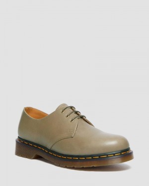 Zapatos Dr Martens 1461 Carrara Cuero Oxford Shoes (Carrara) Verde Oliva | KN22-B4WA