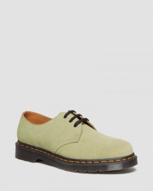 Zapatos Dr Martens 1461 Gamuza Oxford Shoes (E.H.Gamuza) Verde Oliva | LM47-U4FJ