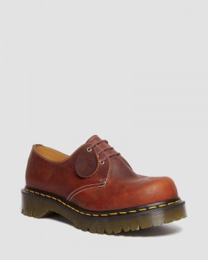 Zapatos Dr Martens 1461 Made in England Heritage Cuero Oxford Shoes Heritage Tan | HO15-J0TB