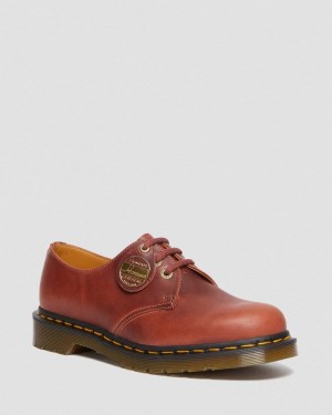 Zapatos Dr Martens 1461 Made in England Denver Cuero Oxford Shoes (Denver Veg Tan) Marrones | HX01-H0DT