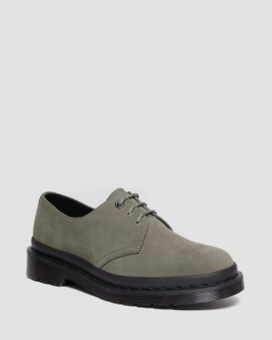 Zapatos Dr Martens 1461 Milled Nubuck Oxford Shoes (Milled Nubuck Wp) Gris | VS40-O8JJ