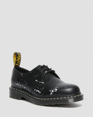 Zapatos Dr Martens 1461 Neighborhood Smooth Cuero Oxford Shoes (Smooth Cuero) Negras | DA61-S8UO