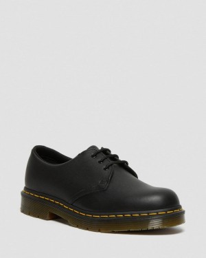 Zapatos Dr Martens 1461 Slip Resistant Cuero Oxford Shoes (Industrial Full Grain) Negras | PE83-D5JB