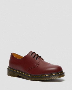 Zapatos Dr Martens 1461 Smooth Cuero Oxford Shoes (Smooth Cuero) Rojas | AX78-O8ET