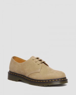 Zapatos Dr Martens 1461 Tumbled Nubuck Cuero Oxford Shoes (Tumbled Nubuck) Savannah Tan | PF69-I0WH