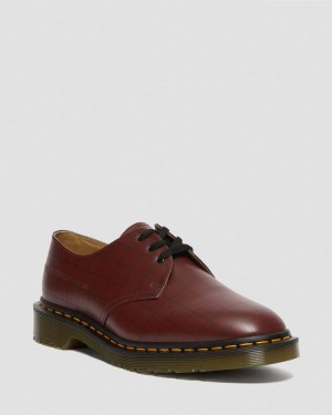 Zapatos Dr Martens 1461 Undercover Made in England Cuero Oxford Shoes (Smooth Cuero) Rojas | PA91-L6HY