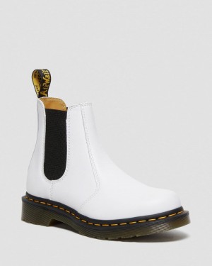 Zapatos Dr Martens 2976 Softy T Cuero Chelsea Boots (Softy T) Blancas | MH06-H7FT